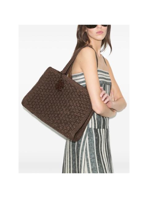 TORY BURCH small Ella hand-crocheted popcorn tote