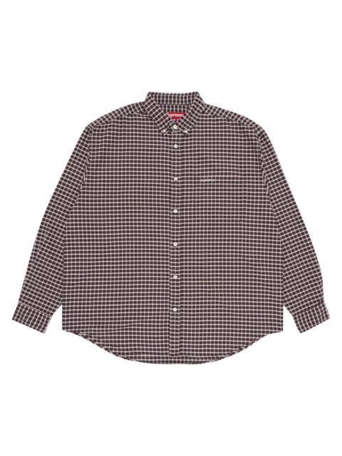 Supreme Supreme Loose Fit Oxford Shirt 'Brown Plaid' | REVERSIBLE