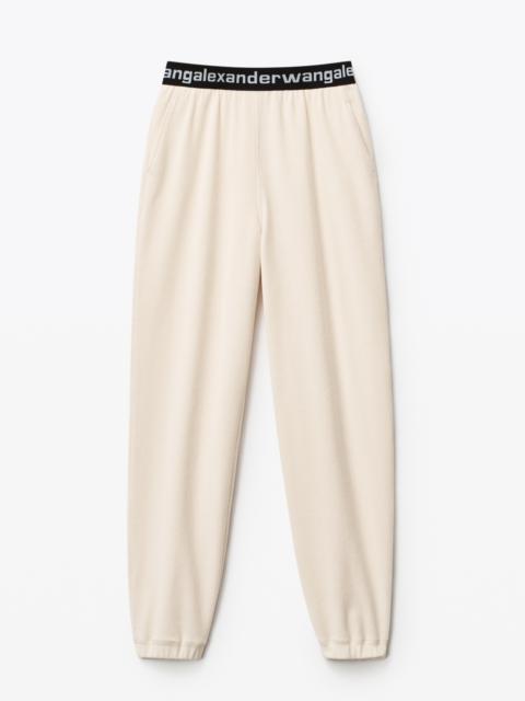 Alexander Wang LOGO ELASTIC JOGGER IN STRETCH CORDUROY