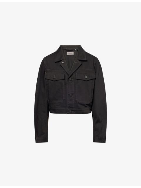 Lemaire Cropped Blouson Denim Jacket