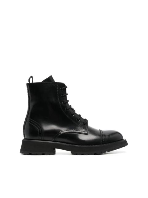 Alexander McQueen lace-up leather ankle boots