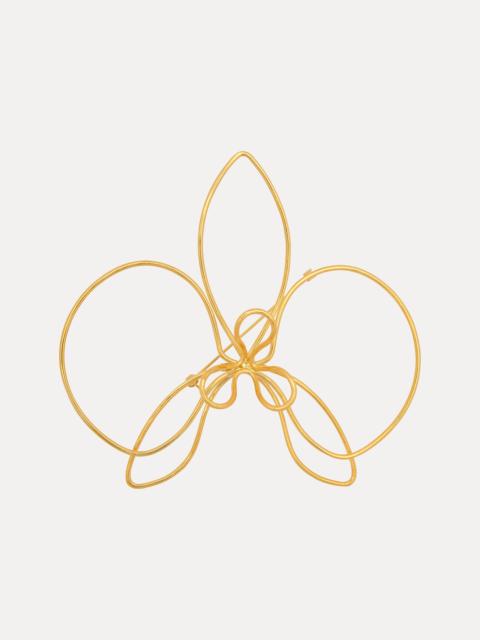 Oscar de la Renta THREADED ORCHID BROOCH