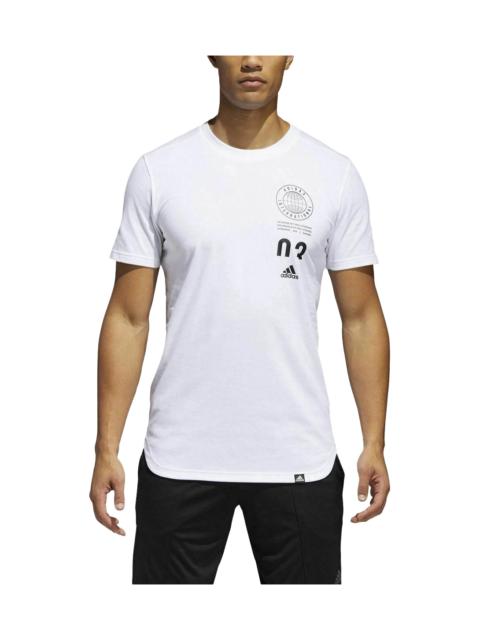 adidas Stack Scoop Tee "White / Black" CY6337