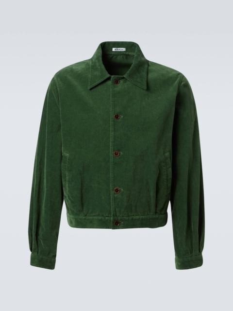 AURALEE Cotton corduroy blouson jacket