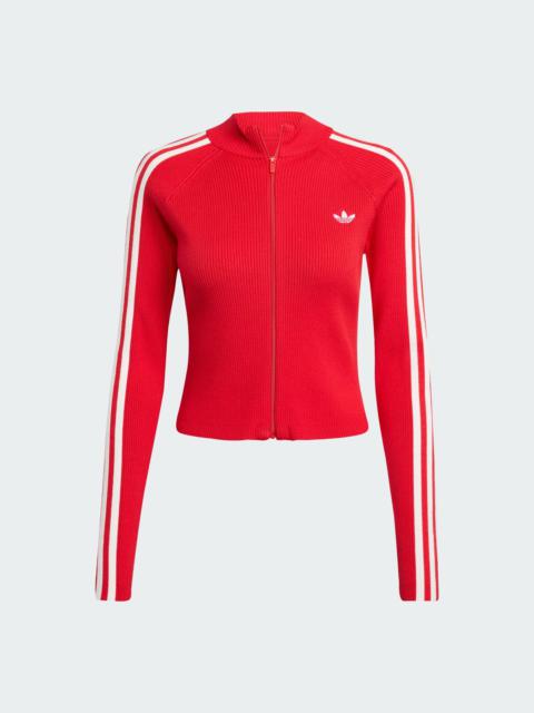 adidas Adicolor 3-Stripes Slim Knit Track Top