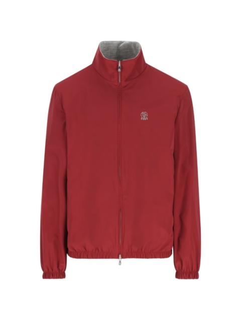 Brunello Cucinelli logo-detail jacket