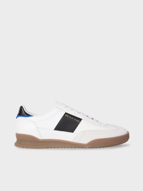 Paul Smith White 'Dover' Trainers with Black Side Panel