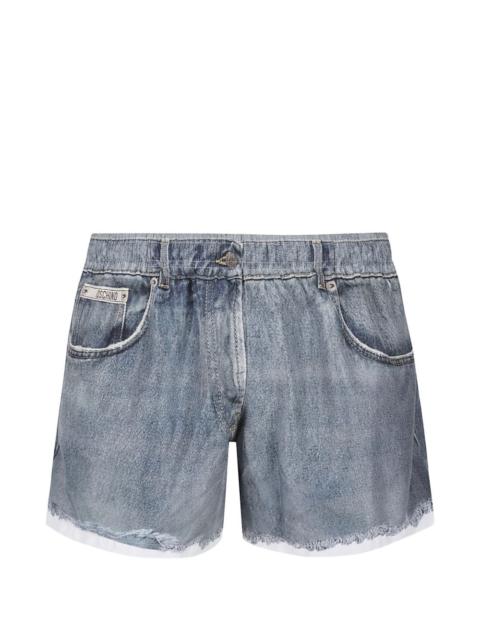 Moschino frayed swim shorts