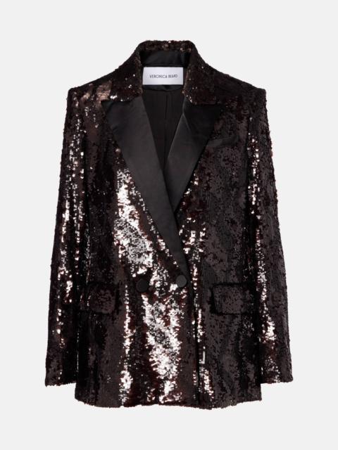 VERONICA BEARD Sequined double-breasted blazer