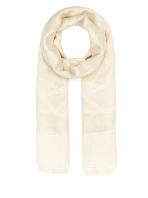 Valentino Ivory silk blend scarf