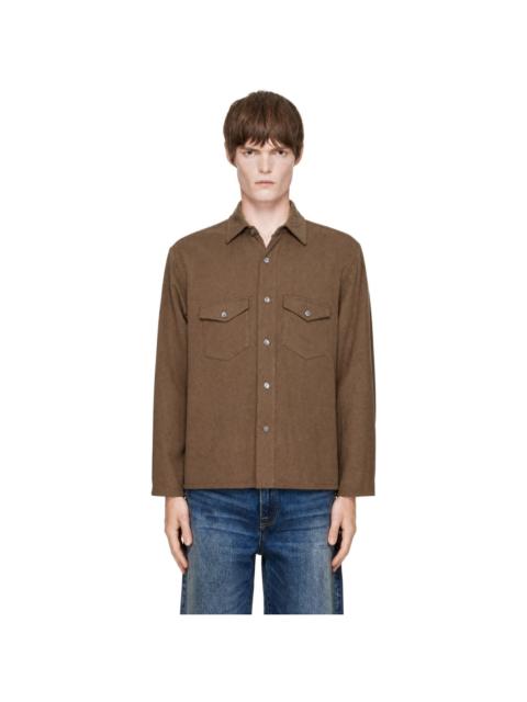 SECOND/LAYER Brown Field Shirt