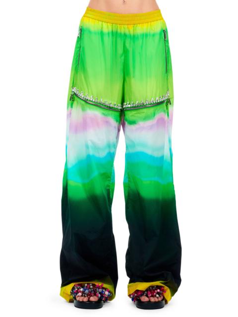 AREA OMBRE NYLON CRYSTAL SLIT TRACK PANT