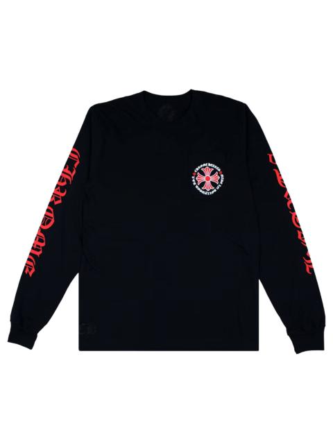 Chrome Hearts Made In Hollywood Plus Cross Long-Sleeve T-Shirt 'Black/Red'