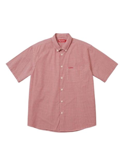 Supreme Supreme SS26 Gingham S/S Shirt 'Red' SUP-SS26-356-RED