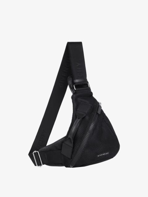 Givenchy SMALL G-ZIP TRIANGLE BAG IN MESH