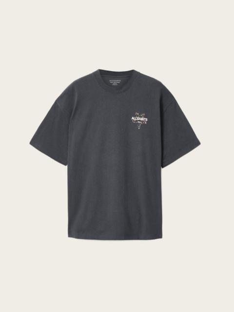 ALLSAINTS PENTACLE OVERSIZED SHORT SLEEVE GRAPHIC T-SHIRT