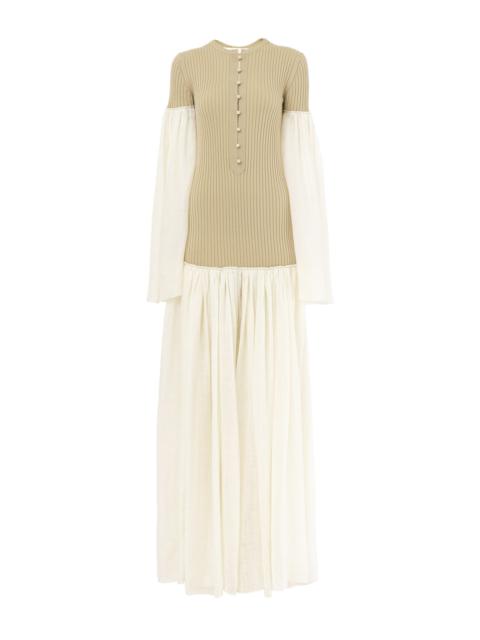 Chloé GATHERED LONG DRESS