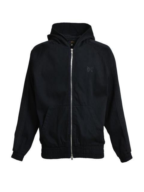 NEEDLES ZIPPED TRACK HOODY - DENIM (EXCLUSIVE) / BLK