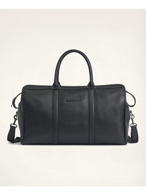 Brooks Brothers Pebbled Leather Duffel Bag