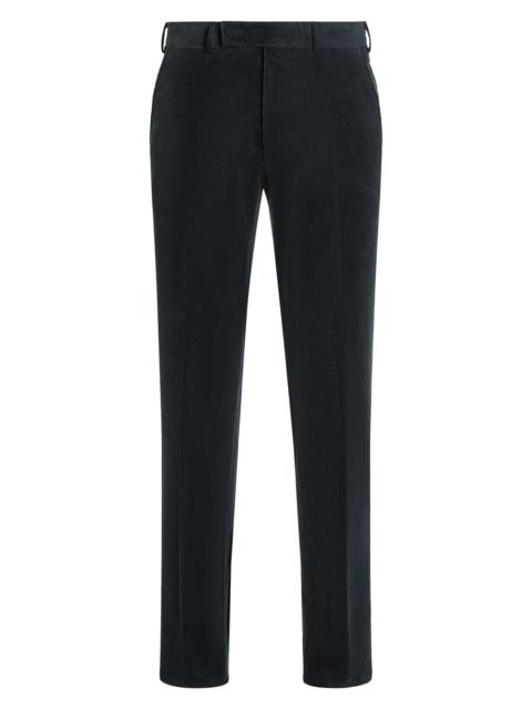 ZEGNA Men's Cashmere Wool and Silk Blend Pants - Green