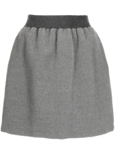 FABIANA FILIPPI felted A-line wool miniskirt
