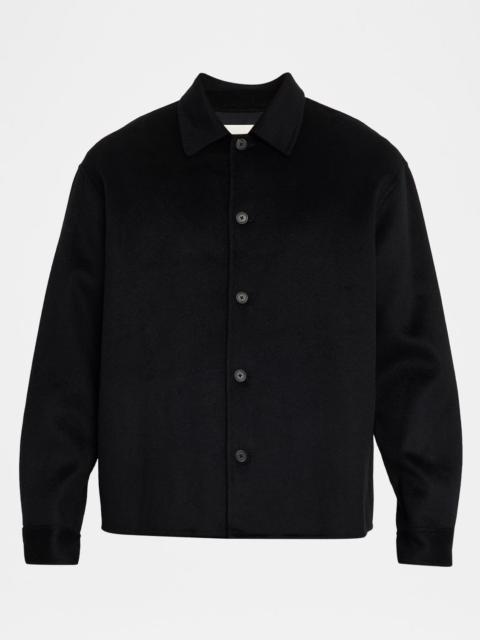 FRAME Men's Double-Face Wool Overshirt