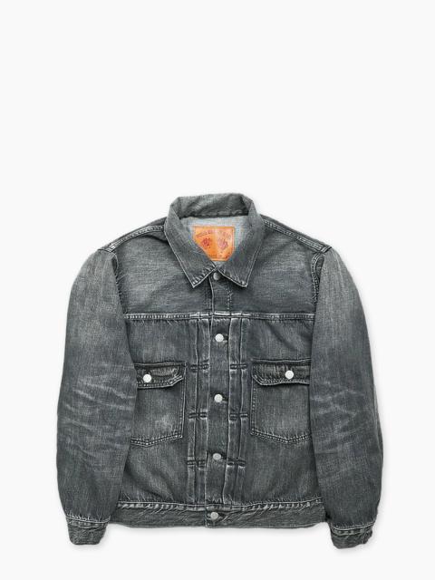 FULLCOUNT FULLCOUNT 2102BKSSHW TYPE 2 SELVEDGE SUPER SMOOTH DENIM JACKET DARTFORD BLACK