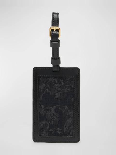 VERSACE Jacquard Embroidered Luggage Tag