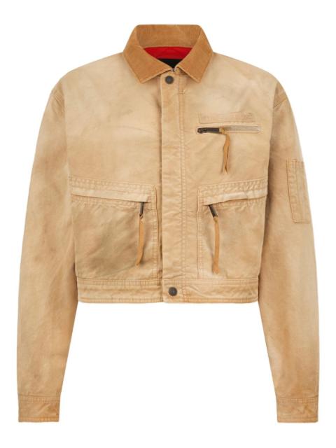 DSQUARED2 garment-dyed bomber jacket