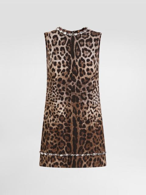 Dolce & Gabbana Leo-print cady dress