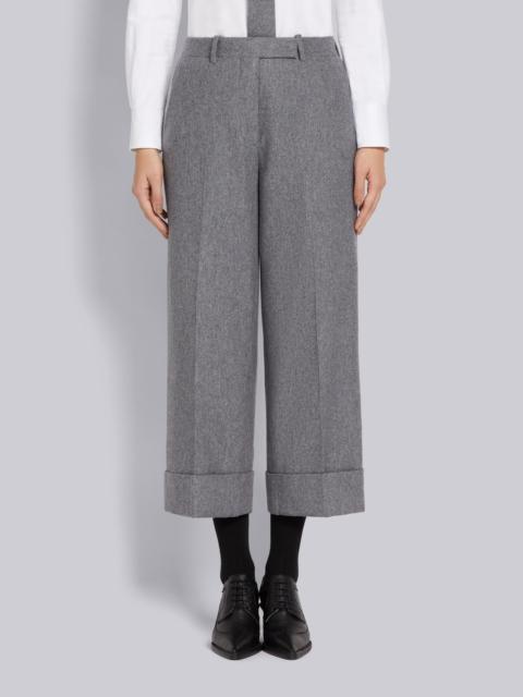 Thom Browne Medium Grey Lightweight Boiled Wool Engineered Stripe Sack Trouser