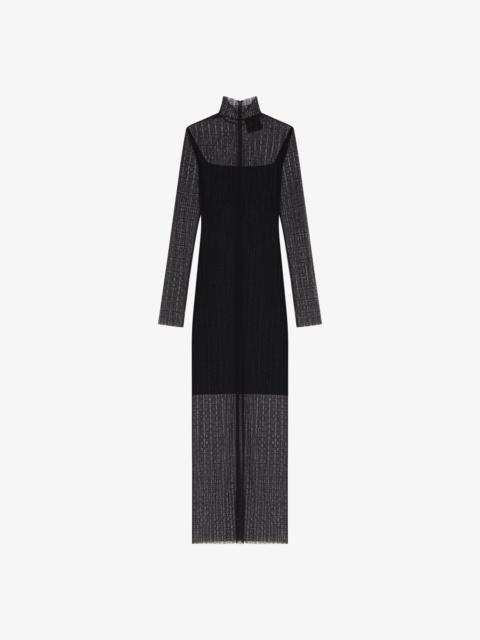 Givenchy DRESS IN 4G LACE WITH RHINESTONES