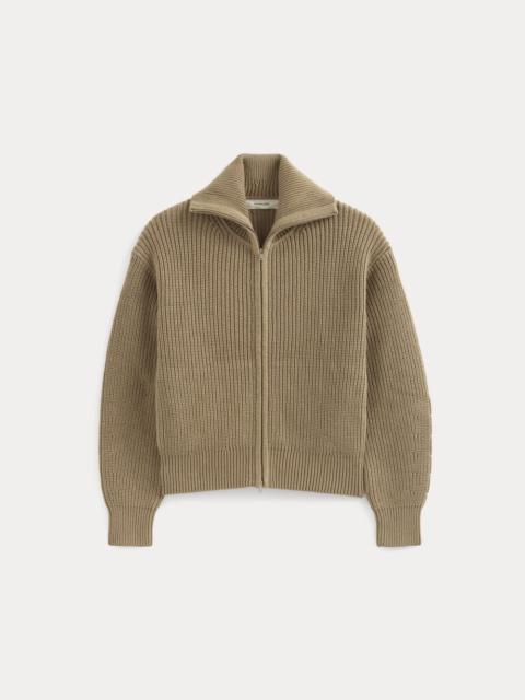 EVERLANE THE FULL-ZIP SWEATER IN EVERYDAY COTTON