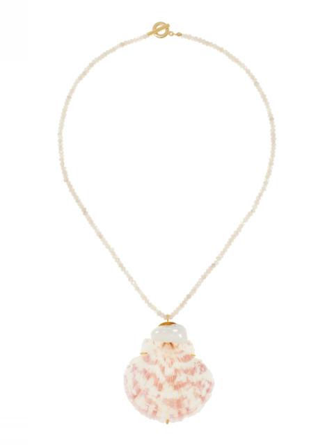 Jennifer Behr Paradis Shell Necklace white
