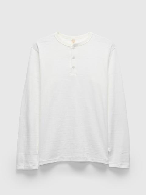 Warehouse & Co. 5907 Long Sleeve Henley in Off-White