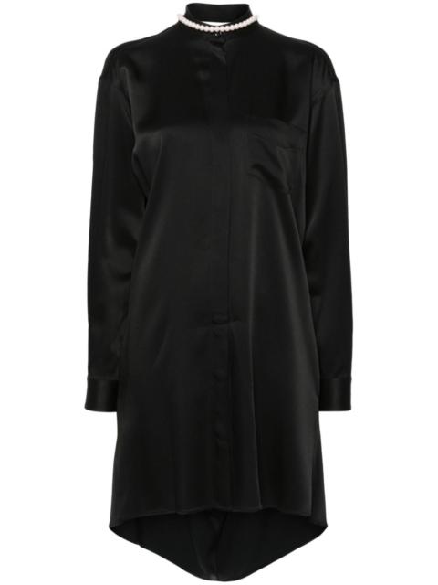 Moschino faux-pearl shirt dress
