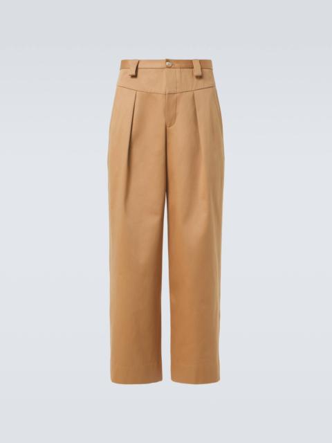 KING & TUCKFIELD Cotton wide-leg pants