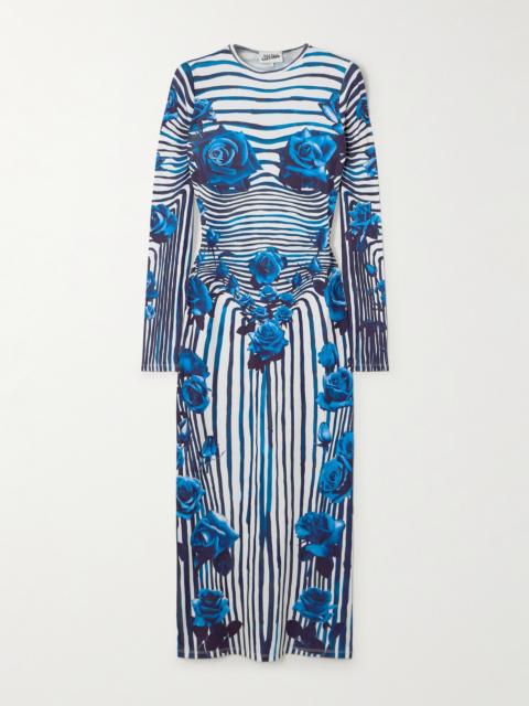 Jean Paul Gaultier Printed Stretch-jersey Midi Dress