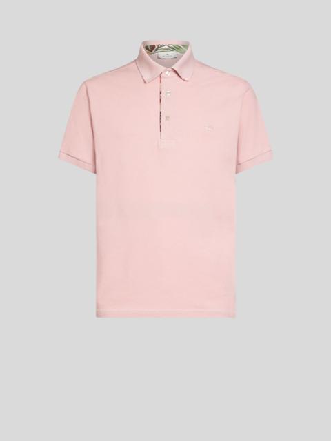 Etro POLO SHIRT WITH EMBROIDERED PEGASO