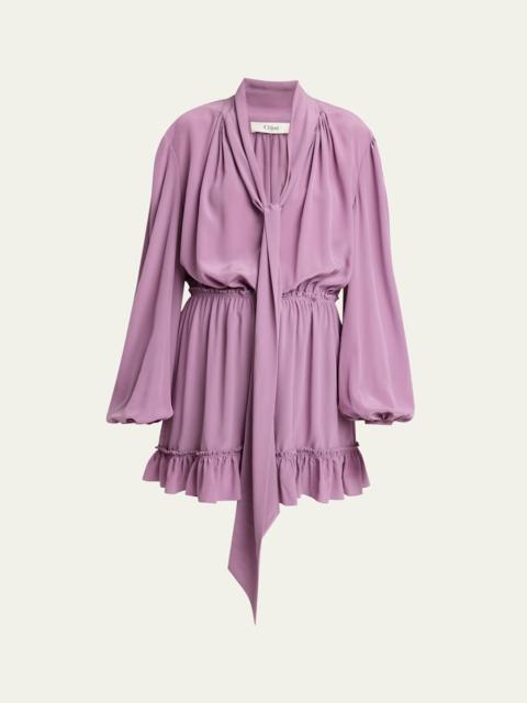Chloé Organic Silk Crepe De Chine Dress