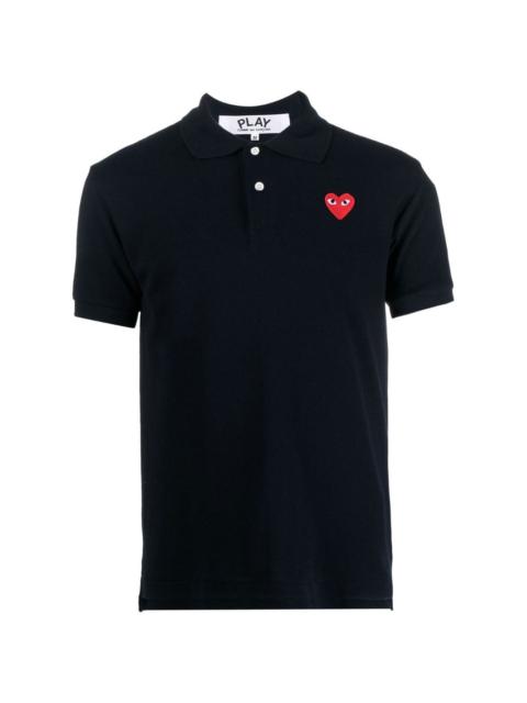 heart-patch polo shirt