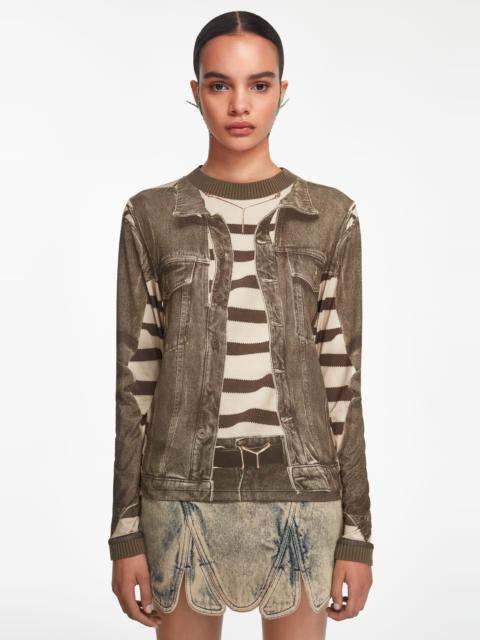 Y/Project Trompe L'Oeil Denim Jacket Top