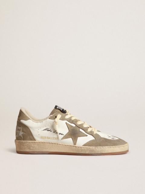 Golden Goose Men’s Ball Star with dove-gray suede star and heel tab
