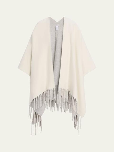 Brunello Cucinelli Reversible Cashmere Poncho