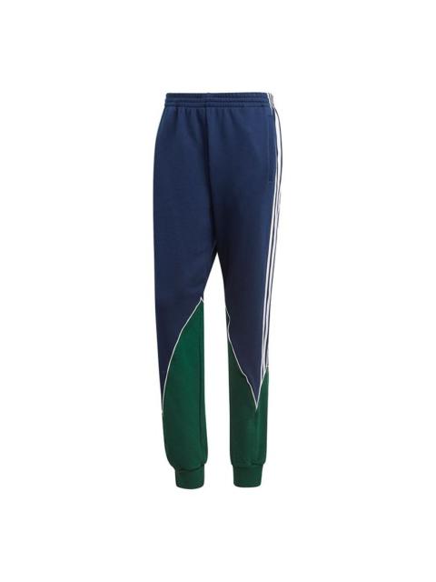 adidas originals B Trf Abs Swtpt Bundle Feet Colorblock Casual Sports Pants Navy Blue GE0818