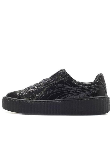 PUMA Puma Creeper Rihanna Fenty Cracked 가죽 검정 (W)