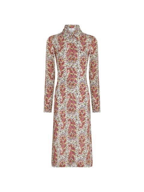 ETRO paisley-print Belted Dress - Farfetch