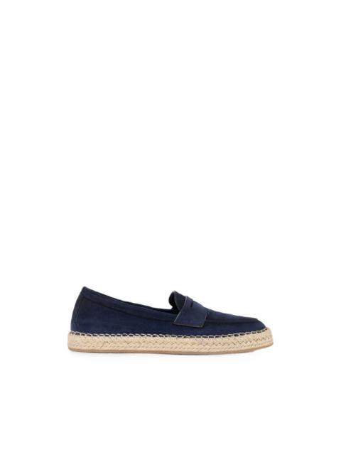 Santoni suede slip-on espadrilles