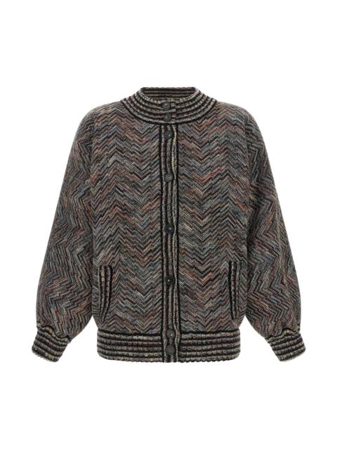 Missoni Chevron Knit Bomber Jacket