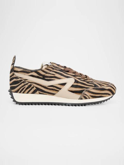 rag & bone Retro Runner Zebra Calf Hair Sneakers